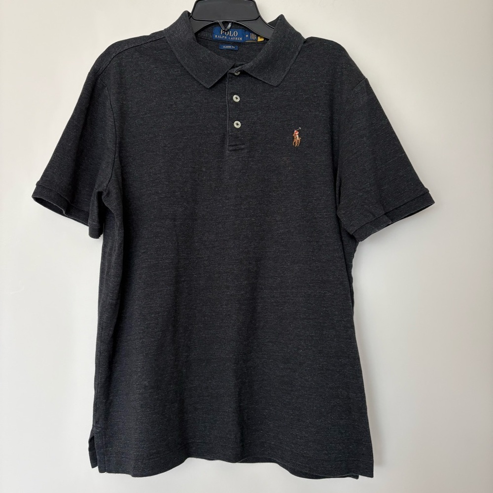 Polo by Ralph Lauren Charcoal Heather Short-Sleeve Polo
